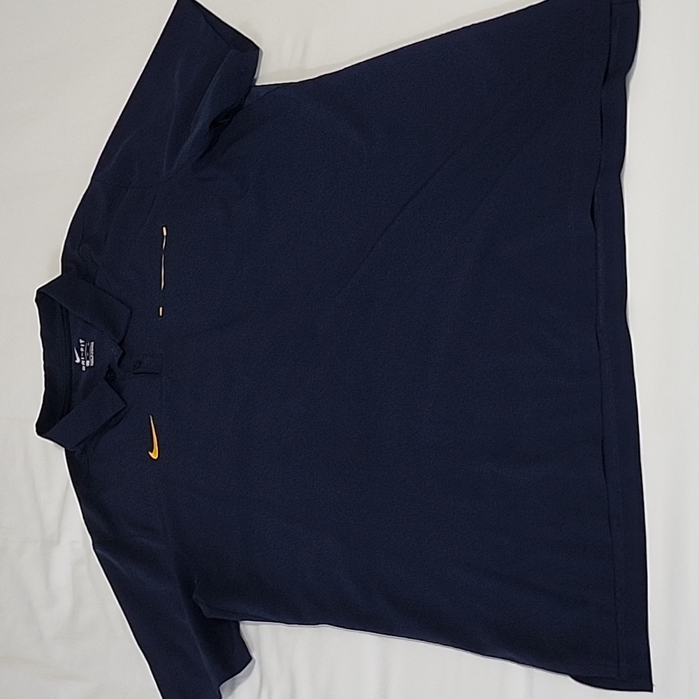 Nike dri-fiy Navy and gold performance polo, size XL